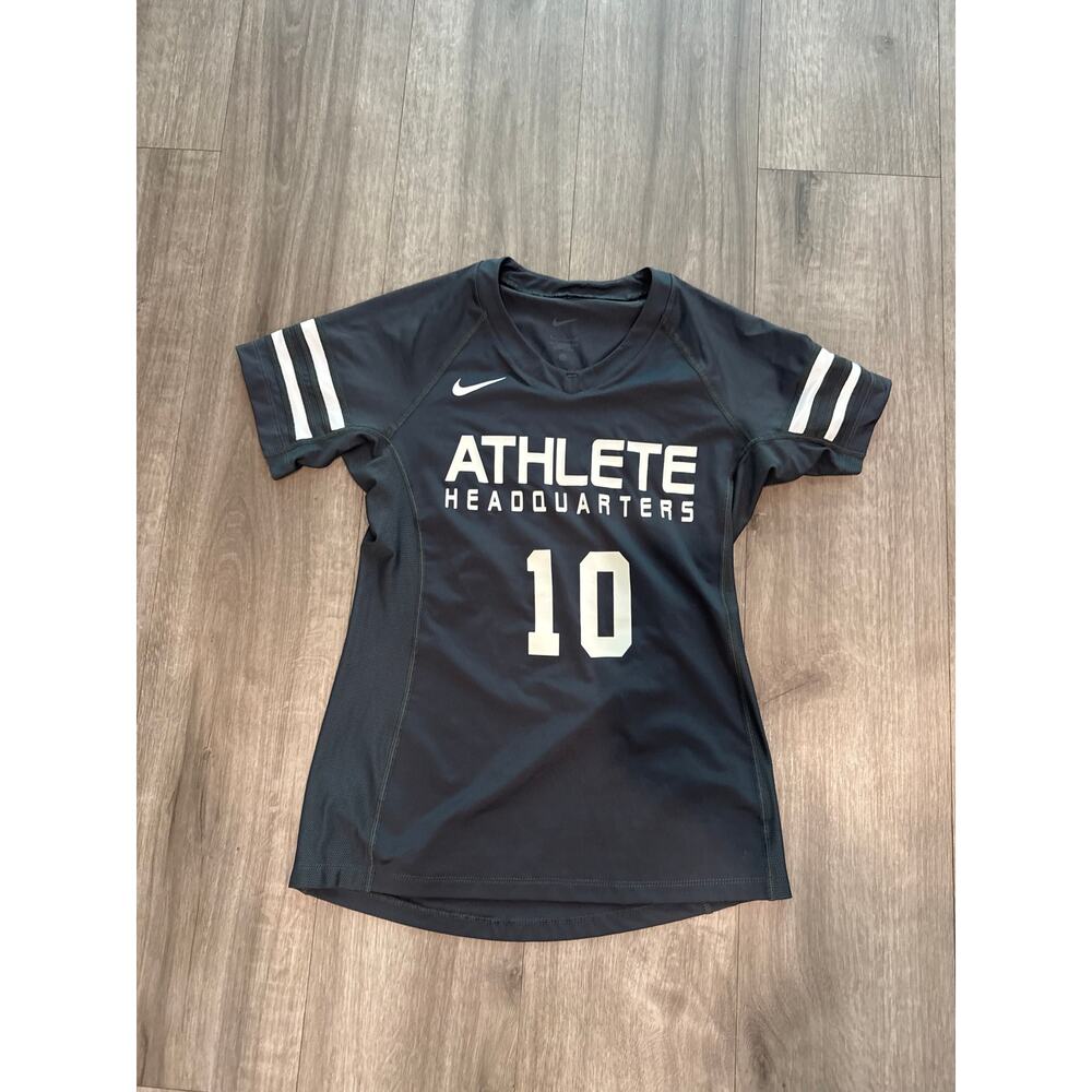 Nike Athlete Headquarters #10 V-Neck Dark Gray Women's Size S